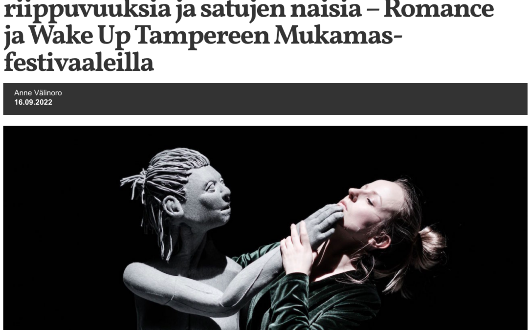 Natalia Sakowicz pohtii nukeillaan riippuvuuksia ja satujen naisia – Romance ja Wake Up Tampereen Mukamas 2022 -festivaaleilla