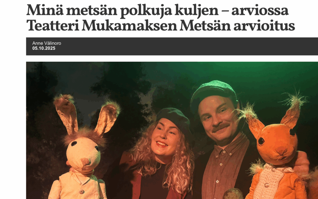 Metsän arvoitus? Kulttuuritoimituksen arviossa su 5.10.2025